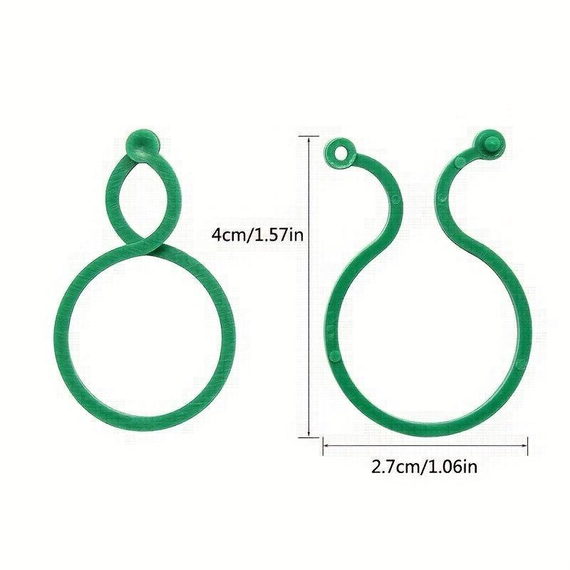 50pcs Garden Plant Stand Kit Trellis Clip Rattan Vegetable Twine & Ties
