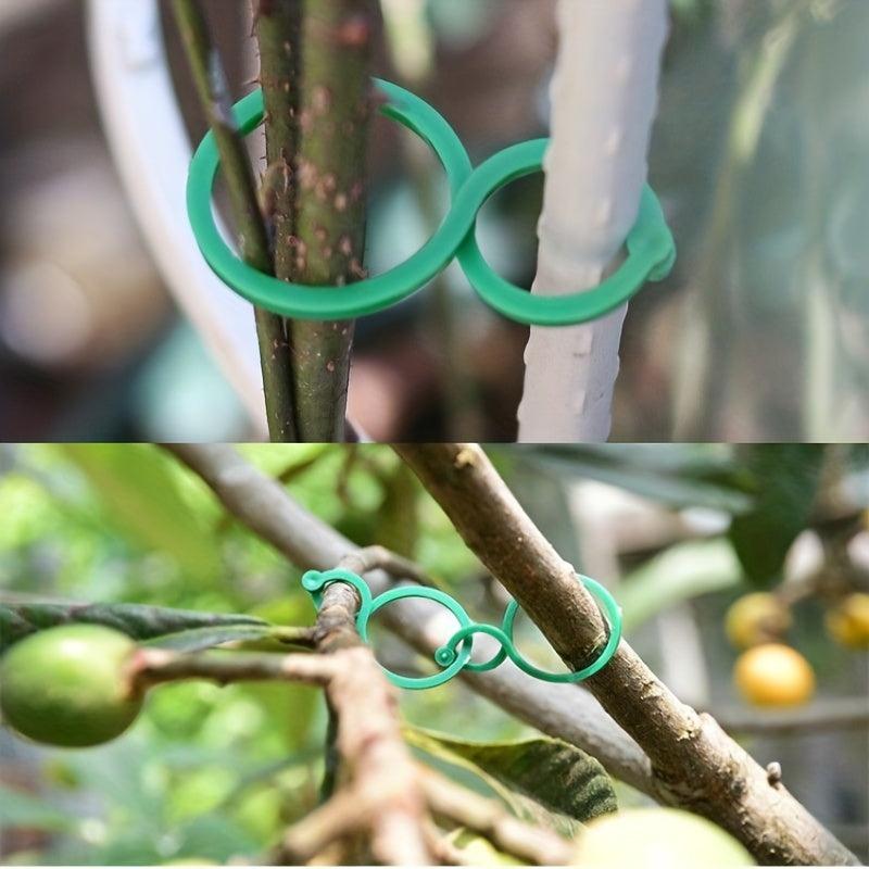 50pcs Garden Plant Stand Kit Trellis Clip Rattan Vegetable Twine & Ties