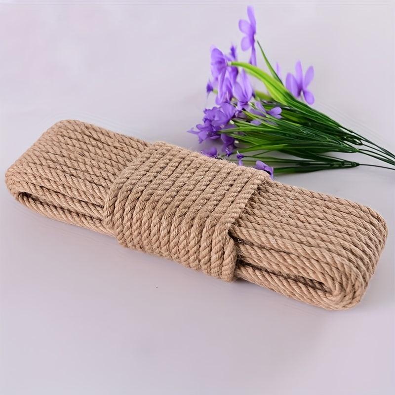 6mm Natural Hemp Rope Heavy Brown for Gardening Crafts