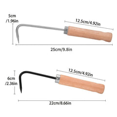 Gardening Single Claw Root Hook Soil Loosening Tool Aluminum Alloy with Handle