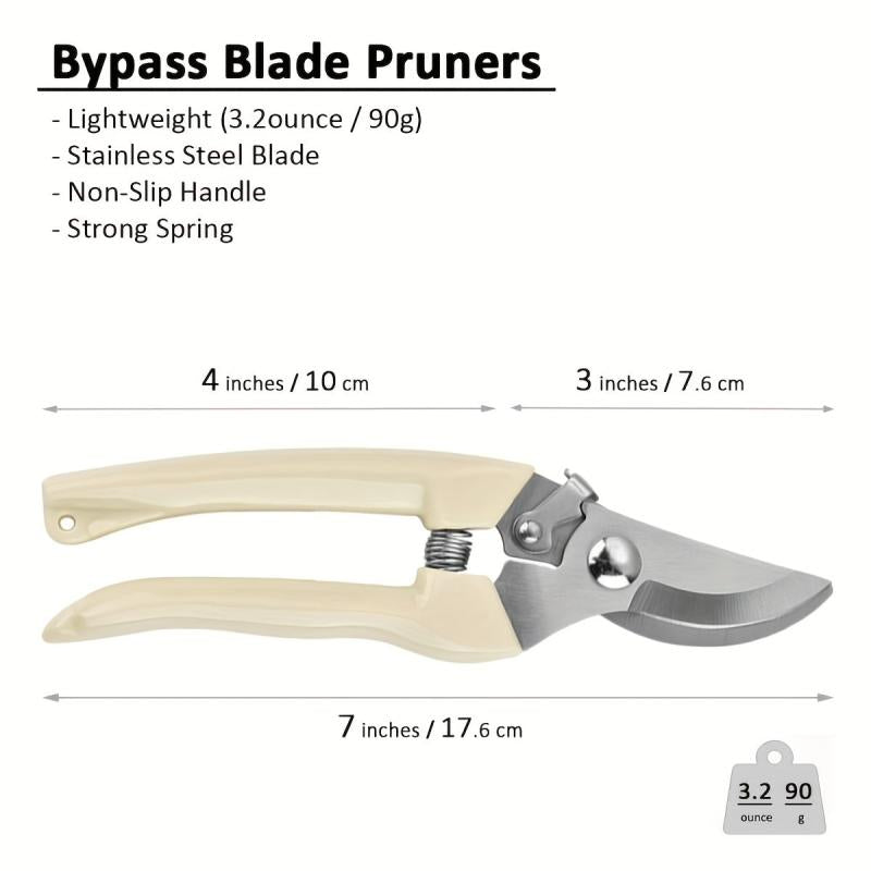 Garden Pruning Shears Set for Flowers Trimming Plants Bonsai & Fruits Picking