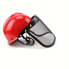 Forestry Helmet Mask Adjustable Mesh Sunshade Protection Chainsaw Hat