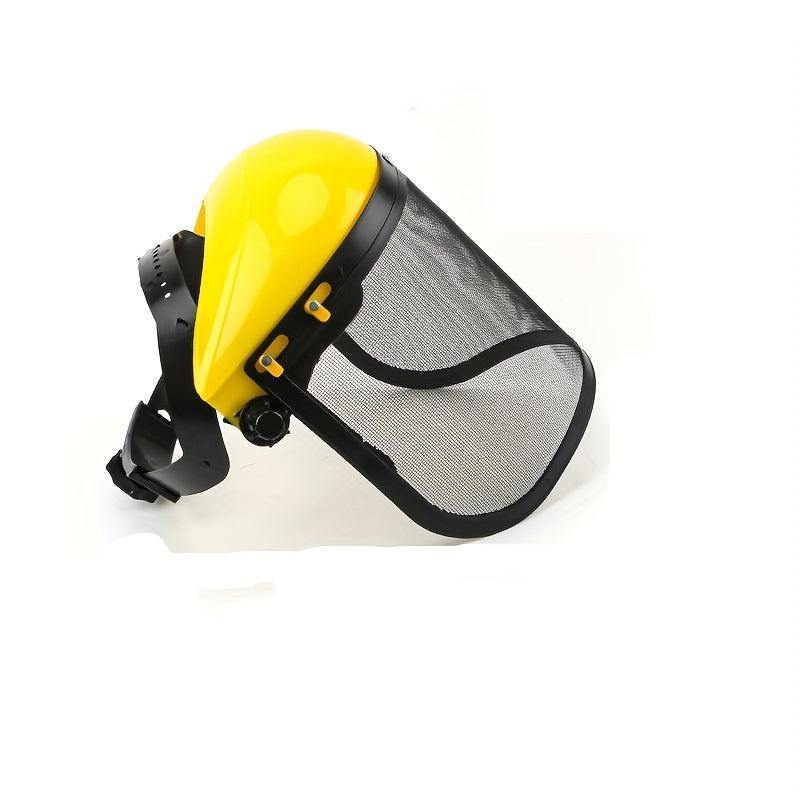 Forestry Helmet Mask Adjustable Mesh Sunshade Protection Chainsaw Hat