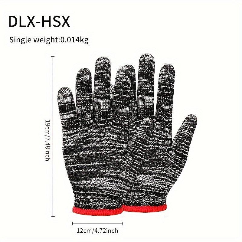 12 Pairs Work Gloves Wear Resistant Safety Full Work Gloves