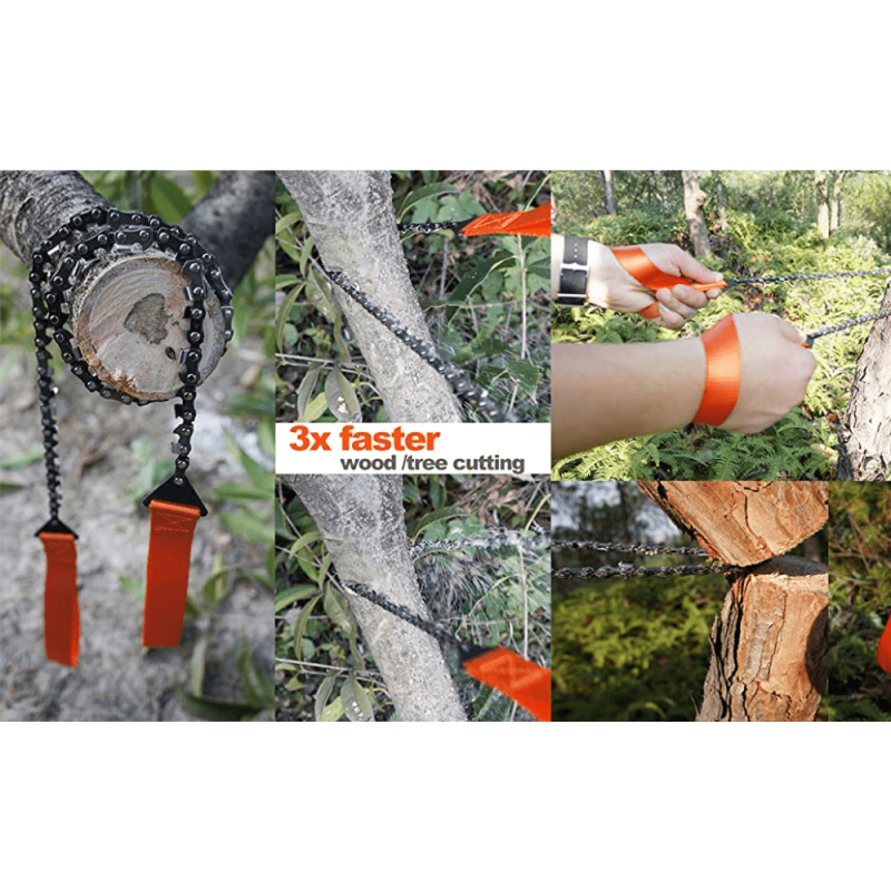 1pc Pocket Chainsaw Outdoor Survival Hand Chainsaw Emergency Kit