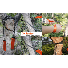 1pc Pocket Chainsaw Outdoor Survival Hand Chainsaw Emergency Kit