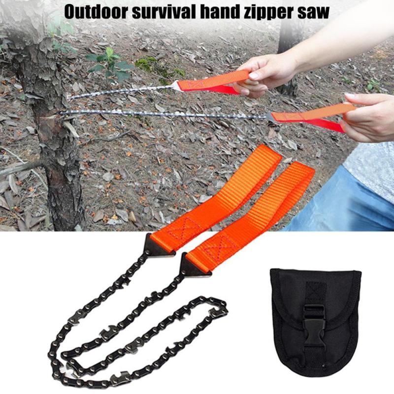 1pc Pocket Chainsaw Outdoor Survival Hand Chainsaw Emergency Kit