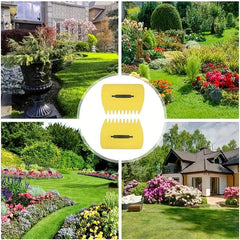 2pcs Garden Yard Leaf Scoops Plastic Grass Hand Leaf Rakes Leaf Collector