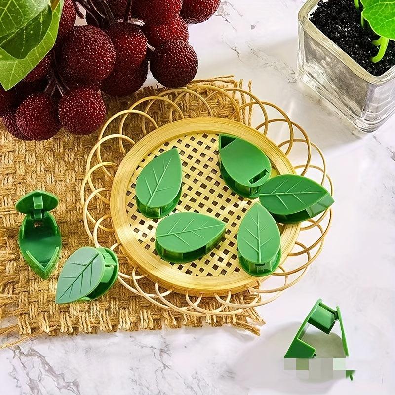 10pcs Invisible Plant Climbing Wall Fixture Vine Bracket Leaf Shape
