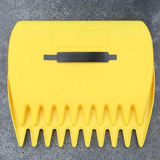 2pcs Yellow Large Leaf Scoops Plastic Grass Hand Rakes Leaf Collector