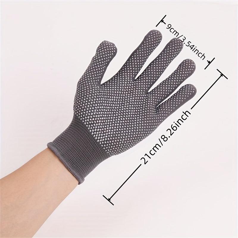 2 Pairs Full Finger Gloves Work Gloves Reusable Anti Slip Thickening
