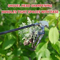 Steel Weeder Hand Tool with 4 Teeth for Yard and Garden