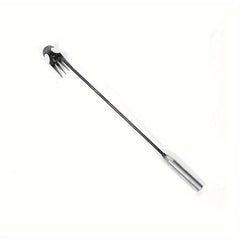 Steel Weeder Hand Tool with 4 Teeth for Yard and Garden