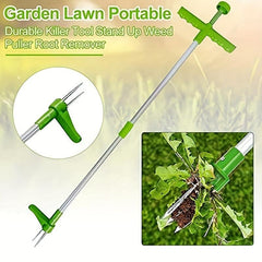 Plant Root Remover Weed Pulling Tool with Stainless Steel Claws for Gardening
