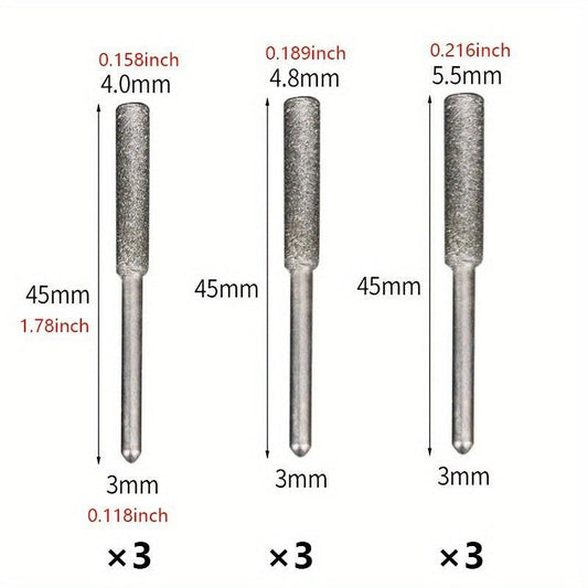 Chainsaw Grinding Head Cylindrical Corundum Sharpener Polishing