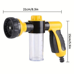 Garden Hose Nozzle High Pressure Water Gun Long Handle Spray Gun