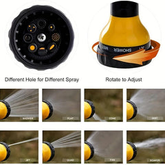 Garden Hose Nozzle High Pressure Water Gun Long Handle Spray Gun