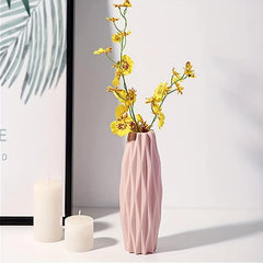 Nordic Style Plastic Vase for Flower Arrangement Decor, Flowers Not Included