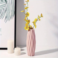 Nordic Style Plastic Vase for Flower Arrangement Decor, Flowers Not Included