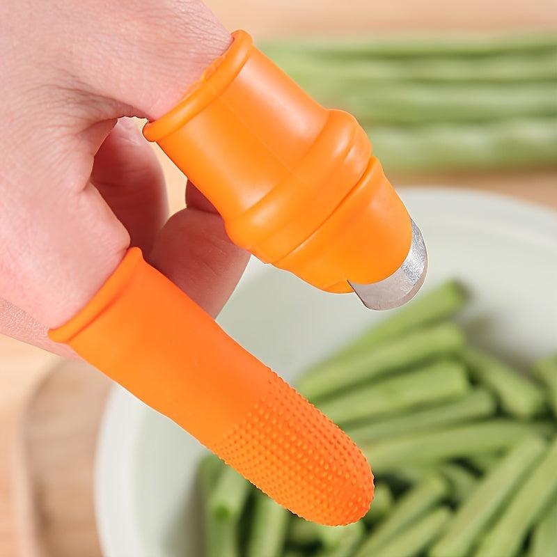 6pcs Garden Silicone Thumb Anti Cut Finger Cot Kit Gardening Pruning Tools