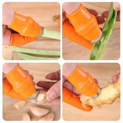 6pcs Garden Silicone Thumb Anti Cut Finger Cot Kit Gardening Pruning Tools