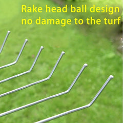 9 Tine Shrub Rake Extendable Garden Leaf Rake Adjustable Folding Tool
