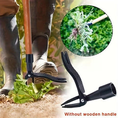 Weed Puller Tool with 4 Claw Head Aluminum Alloy for Backyard Lawn Patio