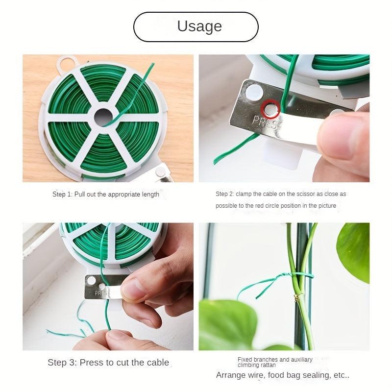 Gardening Binding Wire Plastic Twist Ties Plant Fixing Wire