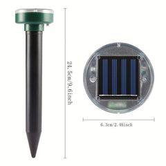 Solar Powered Ultrasonic Mole Repellent Garden Flower Plants Supplies