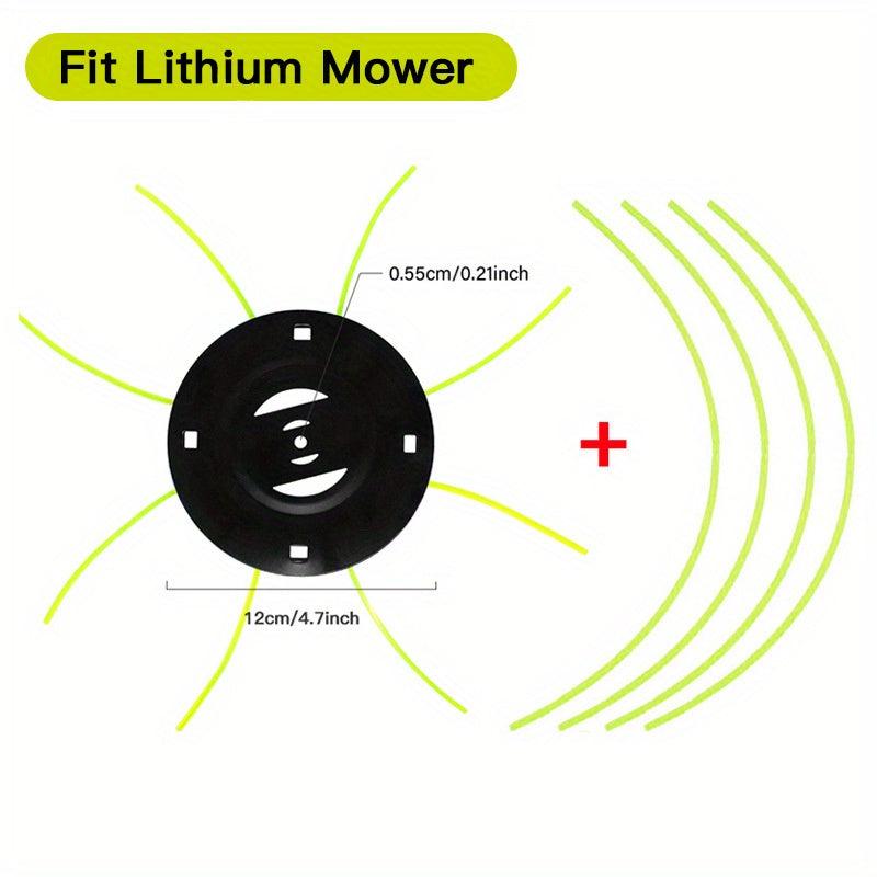 Steel Lawn Mower Head Gasoline Lithium Grass Trimmer Head Replacement Removal