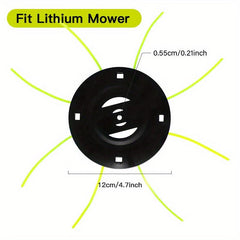 Steel Lawn Mower Head Gasoline Lithium Grass Trimmer Head Replacement Removal