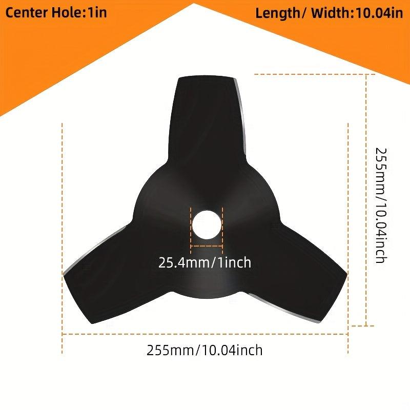 1pc Three Tooth Manganese Steel Blade Universal Lawn Mower Blade