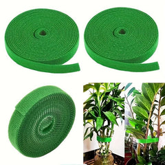 3 Rolls Green Nylon Plant Ties Self-adhesive Garden Tape