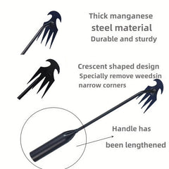 2pcs Manganese Steel Weeding Tool for Gardening Long Handle Weeder