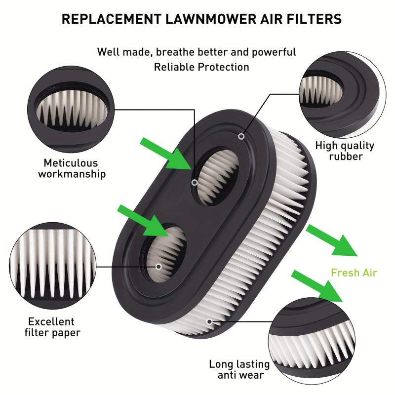 593260 Air Filter for Lawn Mower 798452 334404 Cartridge Filter Replacement