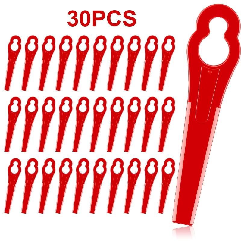 30pcs Plastic Machine Trimming Blades Replacement Nylon Grass Mowing Accessory