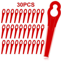 30pcs Plastic Machine Trimming Blades Replacement Nylon Grass Mowing Accessory