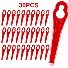 30pcs Plastic Machine Trimming Blades Replacement Nylon Grass Mowing Accessory