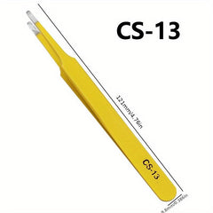 Anti Static Stainless Steel Tweezers Set for Electronics Repair