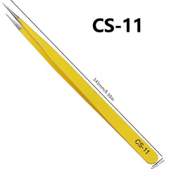 Anti Static Stainless Steel Tweezers Set for Electronics Repair