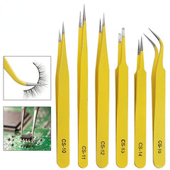 Anti Static Stainless Steel Tweezers Set for Electronics Repair