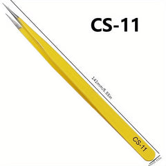 Anti Static Stainless Steel Tweezers Set for Electronics Repair