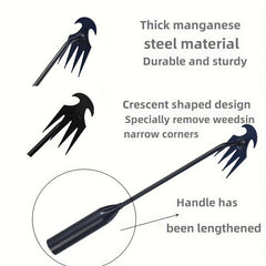 Weeding Tool Forged Long Handle Gardening Hand W