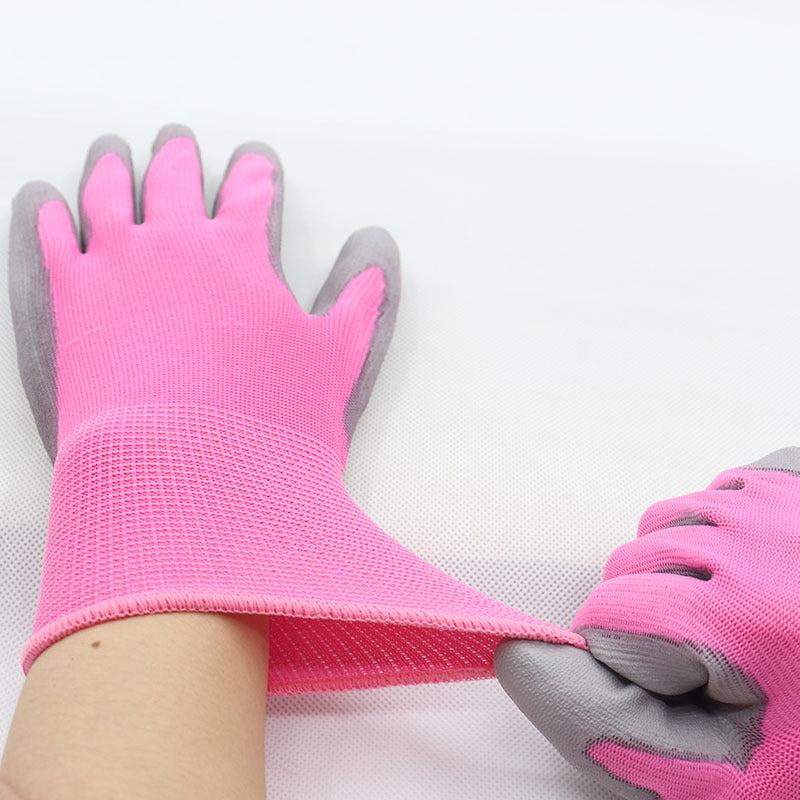 1pc Women's PU Safety Gloves for Gardening Farming Landscaping