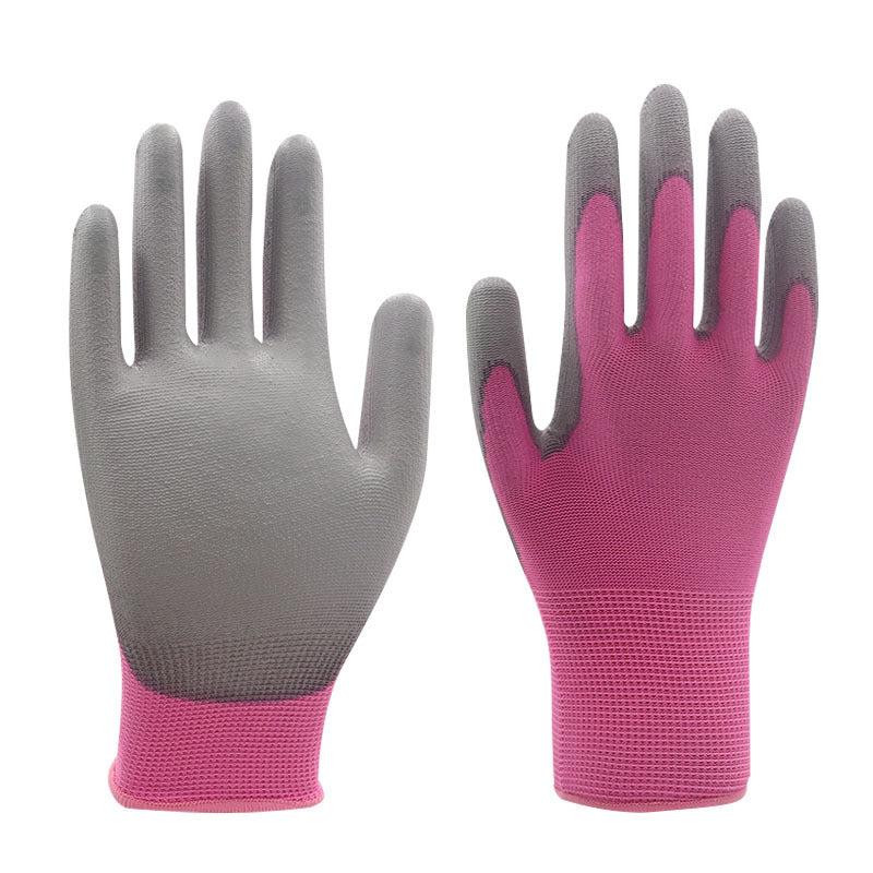 1pc Women's PU Safety Gloves for Gardening Farming Landscaping