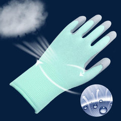 1pc Women's PU Safety Gloves for Gardening Farming Landscaping