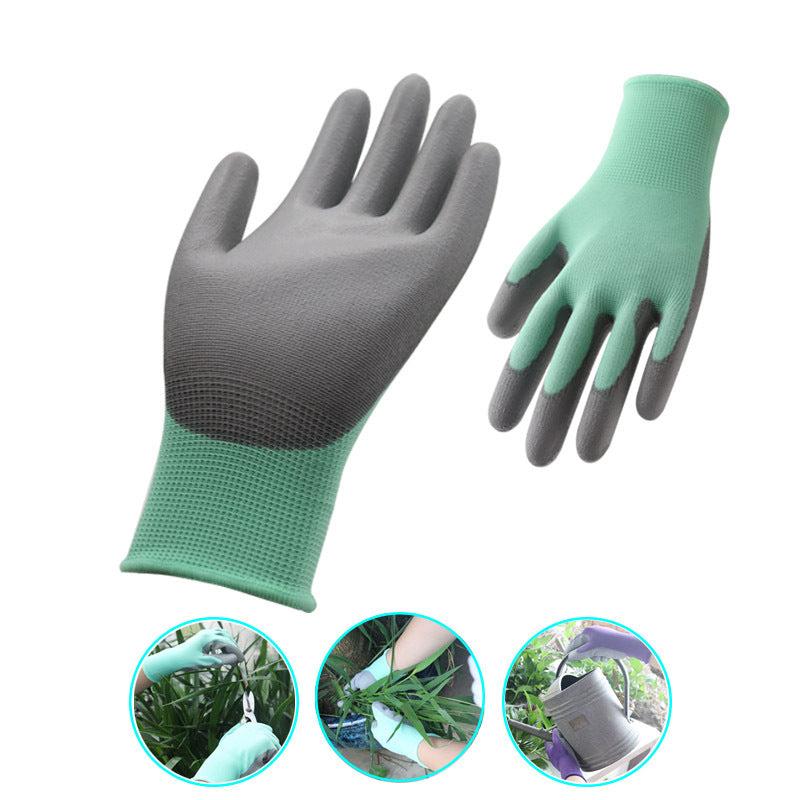1pc Women's PU Safety Gloves for Gardening Farming Landscaping