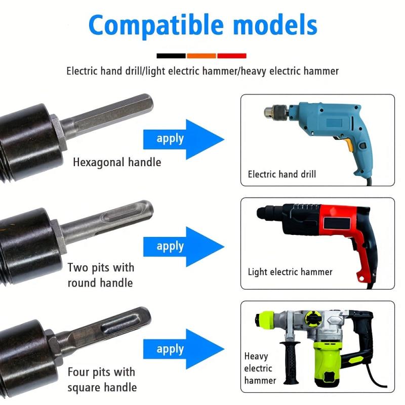 Wood Chopping Machine Drill Bit Steel Threaded Cone Wood Splitting Tool