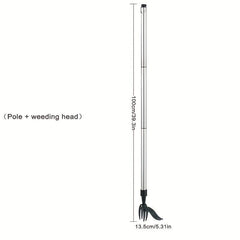 Aluminum Claw Weeder - Garden Root Remover Tool with Stand Up Design