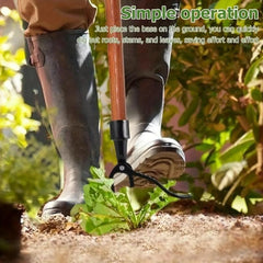 Aluminum Claw Weeder - Garden Root Remover Tool with Stand Up Design